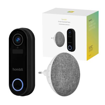 HOMBLI Smart Doorbell Pack Slimme deurbel Zwart
