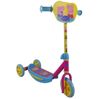 Nickelodeon Peppa Pig kinderstep 3 wielen geel/roze