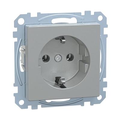 Merten MEG2301-0460 Wandcontactdoos System M Aluminium 1 stuk(s)