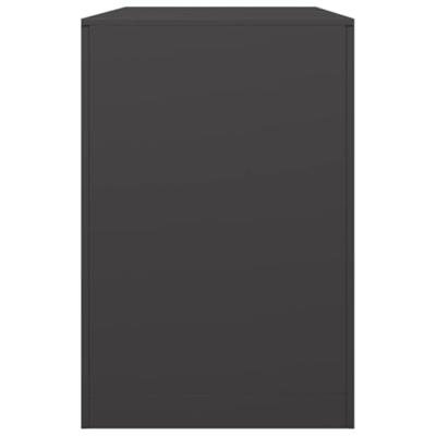 VidaXL Haardhoutrek 100x40x60 cm staal zwart