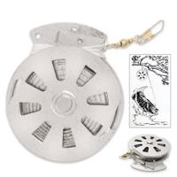 Overige Merken Yoyo Reel Flat Trigger - RVS - Automatische Vishengel - thumbnail