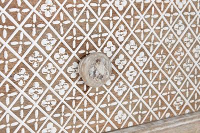 Wandtafel DKD Home Decor Wit Natuurlijk Mangohout 91 x 42 x 81 cm