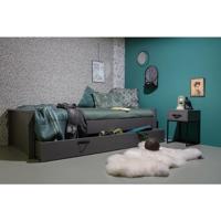 WOOOD Nachtkastje 'Morris' met 1 lade, kleur Leem - thumbnail