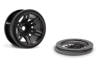 Axial 2.2 Rockster Beadlocks (Black) (AX8091)