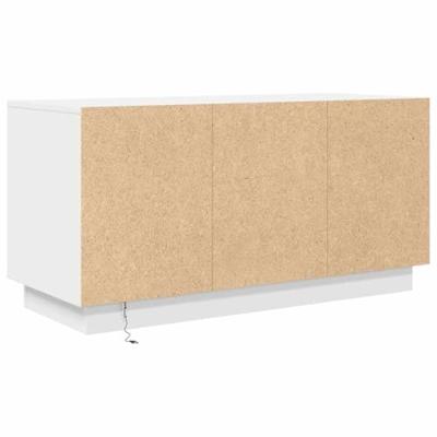 Tv-meubel met LED-verlichting 100x41x50 cm wit