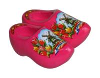 Magneetklomen molen/tulp roze - thumbnail