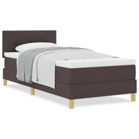 Boxspringbed met Matras Donkerbruin 80x200 cm Stof - thumbnail