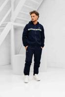 Lacoste Hooded Logostripe Trainingspak Heren Donkerblauw - Maat S - Kleur: Donkerblauw | Soccerfanshop - thumbnail