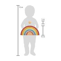 Small Foot houten regenboog bouw bogen met bal, - thumbnail