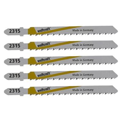 Wolfcraft Decoupeerzaagblad | HSS | L=100mm | T-Schaft | 5 stuks - 2365000 Wolfcraft Decoupeerzaagblad | HSS | L=100mm | T-Schaft | 5 stuks - 2365000