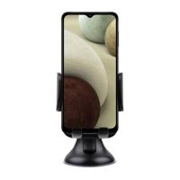 Shop4 - Samsung Galaxy A12 Autohouder Instelbare Raamhouder Zwart - thumbnail