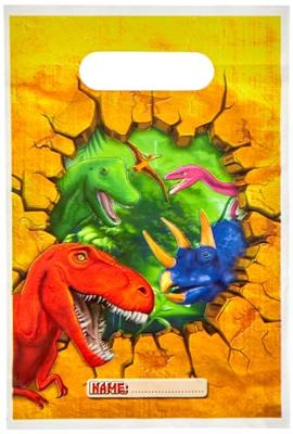 Uitdeelzakjes Dinosaurus (6st)