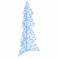 Kerstboom met 100 LED Blauw 120 cm Acryl - thumbnail