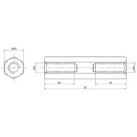 econ connect D3X25I5MH Afstandsbouten M3 M3 Messing (vernikkeld) 1 stuk(s) - thumbnail