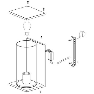 Eglo Zwarte buitenlampCascinetta - 98713
