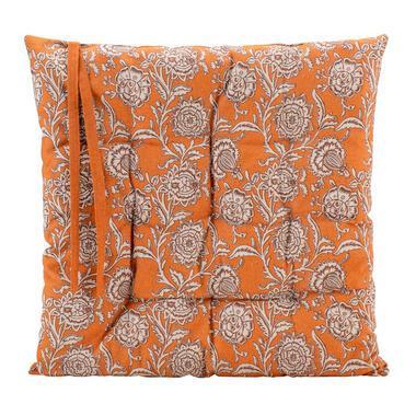 Zitkussen Sacha - roestbruin - 40x40 cm