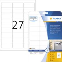 Etiket HERMA 4864 63.5x29.6mm weerbestendig wit 270stuks - thumbnail