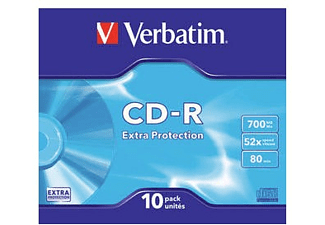 VERBATIM CD-R Extra Protection Slimcase 10 stuks VERBATIM CD-R Extra Protection Slimcase 10 stuks