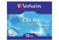 VERBATIM CD-R Extra Protection Slimcase 10 stuks - thumbnail