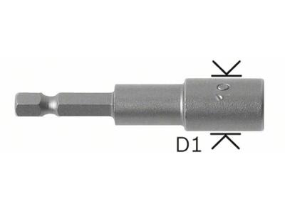 Bosch Accessoires Dopsleutels 65 x 6 mm, M 3.5 1st - 2608550558