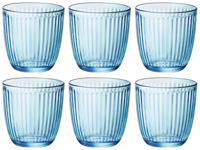 Bormioli Rocco Waterglazen 290 ml 6 Stuks Blauw/Transparant/Glas - thumbnail