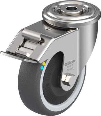 Blickle LEXR-PATH 100KFD-FI-ELS Zwenkwiel met rem Wieldiameter: 100 mm Draagvermogen (max.): 130 kg 1 stuk(s) Blickle LEXR-PATH 100KFD-FI-ELS Zwenkwiel met rem Wieldiameter: 100 mm Draagvermogen (max.): 130 kg 1 stuk(s)