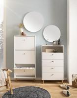 Schildmeyer Schoenenkast Bjarne (2 vakken, mat wit) - thumbnail