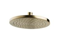 Wiesbaden Caral hoofddouche rond 20 x 1,2 cm geborsteld messing - thumbnail