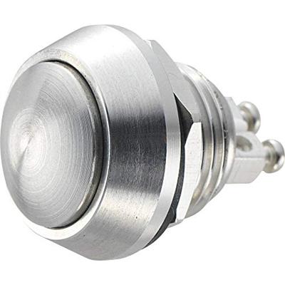 TRU COMPONENTS 701256 GQ12B-S Vandalismebestendige druktoets 48 V/DC 2 A 1x uit/(aan) Moment IP65 1 stuk(s)