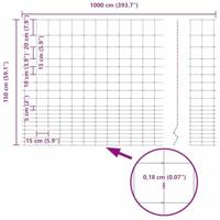 Weidehekwerk Zilver 25 x 1.6 m Gegalvaniseerd staal - thumbnail