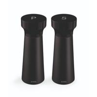 Amefa houten peper-zout molen set 15 cm 2 stuks zwart - thumbnail