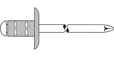 Gesipa Blindklinknagel | klinknagelschacht d x l 4 x 10 mm K12 | aluminium / staal | 500 stuks - 1433829 1433829 Gesipa Blindklinknagel | klinknagelschacht d x l 4 x 10 mm K12 | aluminium / staal | 500 stuks - 1433829 1433829