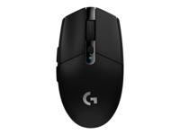 Logitech G305 Lightspeed Draadloze Gaming Muis, HERO sensor, 12.000DPI, lichtgewicht, 6 Programmeerbare Knoppen, batterijduur 250 uur, on-board geheugen, PC/Mac - Zwart - thumbnail