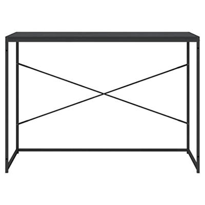 Computerbureau 110x60x70 cm bewerkt hout zwart