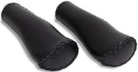 Selle Orient lederen handvatten set zwart 130 mm - thumbnail