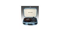 Muse MT-201 BTB Retro platenspeler met Bluetooth, ingebouwde stereoluidsprekers en USB (RCA-uitgang, AUX-ingang, hoofdtelefoonaansluiting), blauw - thumbnail