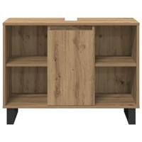 3-delige Badkamer Meubelset Artisan Eiken Bewerkt Hout - thumbnail