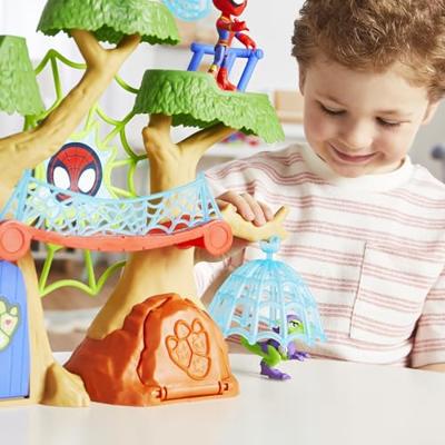 Spidey Dino-Webs Forest Base Speelset, Superheldenfiguren en Accessoires, Leeftijd 3 en Ouder, Spidey en Vrienden Spidey Dino-Webs Forest Base Speelset, Superheldenfiguren en Accessoires, Leeftijd 3 en Ouder, Spidey en Vrienden