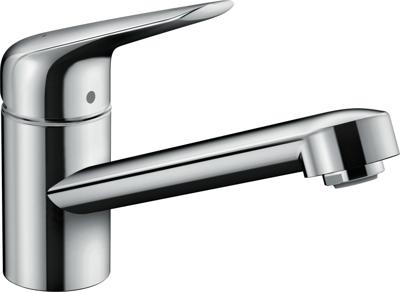 Hansgrohe Focus M42 ééngreeps keukenmengkraan 100 met CoolStart en EcoClick, chroom