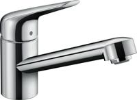 Hansgrohe Focus M42 ééngreeps keukenmengkraan 100 met CoolStart en EcoClick, chroom - thumbnail