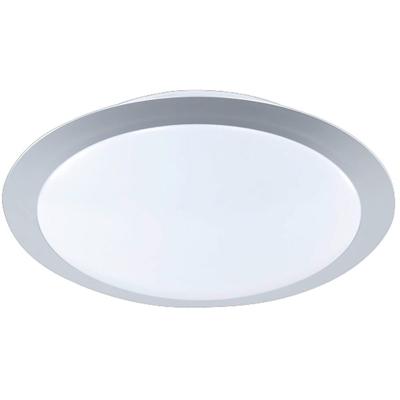 Dimbare LED Plafondlamp Rond 9W Warm Wit 3000K Mat Titaan Aluminium