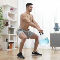 Met water gevulde kettlebel voor fitnesstraining met oefengids Fibell InnovaGoods (8435527822996) - thumbnail
