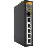 AT-IS130-6GP-80 | 5x 10/100/1000T PoE, 1x 100/1000X SFP, -40°C to 75°C , DIN Rail, DC external PSU Not Included - thumbnail