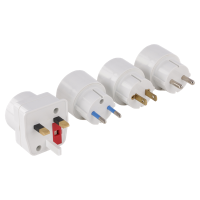 Q-Link Reisstekker Set 4-delig