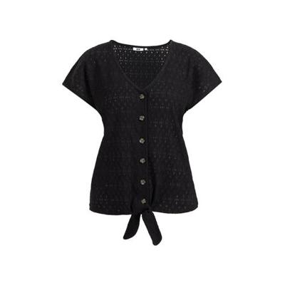 WE Fashion gehaakte top black uni WE Fashion gehaakte top black uni