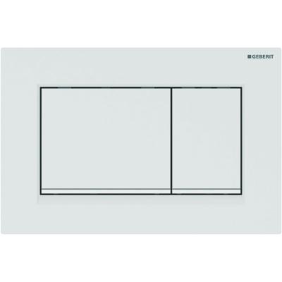 Bedieningsplaat Geberit Sigma 20-Square Toets Spoeling Easy-To-Clean Mat Wit