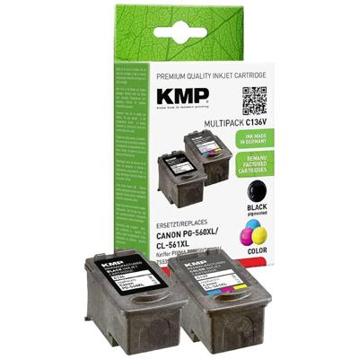 KMP Inktcartridge vervangt Canon PG-560 XL, CL-561 XL Compatibel Combipack Zwart, Kleur C136V 1581,4005