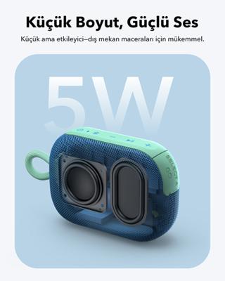 Dankzij de draagbare Bluetooth®-luidsprekers Soundcore SELECT 4 GO MAVI Blauw 5 W