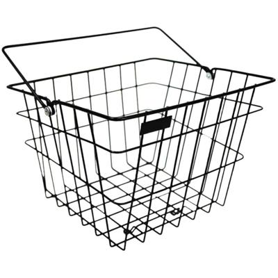 Steco draadmand vintage staal mat zwart