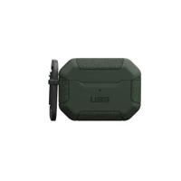 URBAN ARMOR GEAR Scout Case voor Apple AirPods Pro 2022 hoes [compatibel met draadloos opladen/status led zichtbaar, gestructureerde TPU, afneembare karabijnhaak] olijf - thumbnail